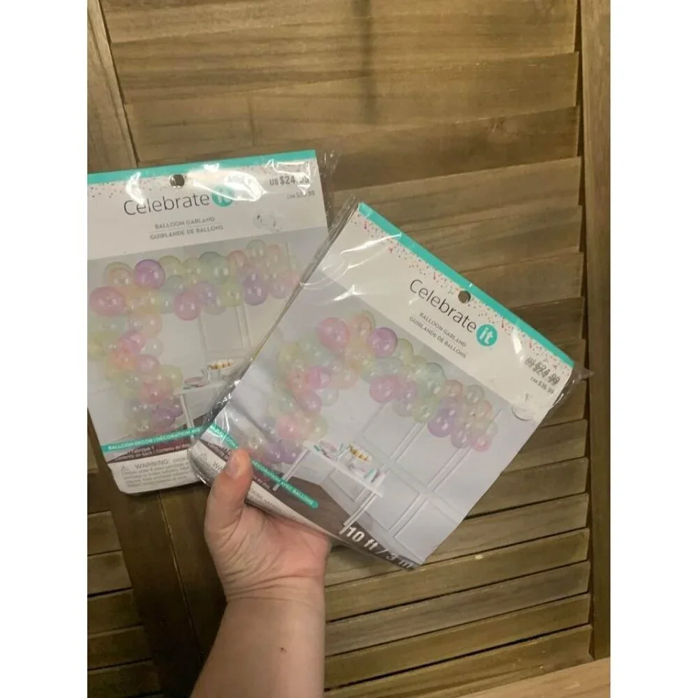 New 2 Packs 10’ Pastel Balloon Garland Kits